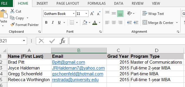 GMEGS, Image of 2015 Excel Roster GMEGS, Image of 2015 Excel Roster